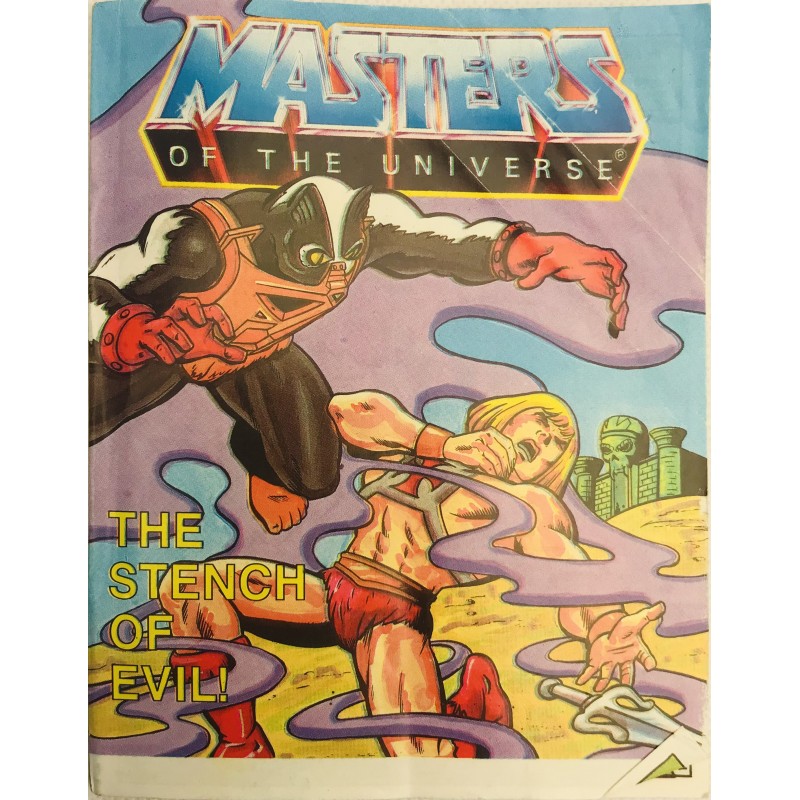 THE STENCH OF EVIL (Malaysia) Multi Language 1984 He-Man Masters of the Universe Vintage Mini Comic Mattel