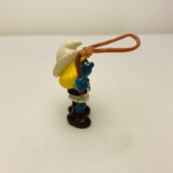 COWGIRL SMURFETTE Smurfs Vintage 1983 Action Figure Schleich