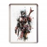 THE MADALORIAN ART Fridge Magnet Star Wars The Mandalorian