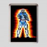 BATTLE ARMOUR COBRA COMMANDER CARD ART Fridge Magnet GI Joe Action Force Real American Hero