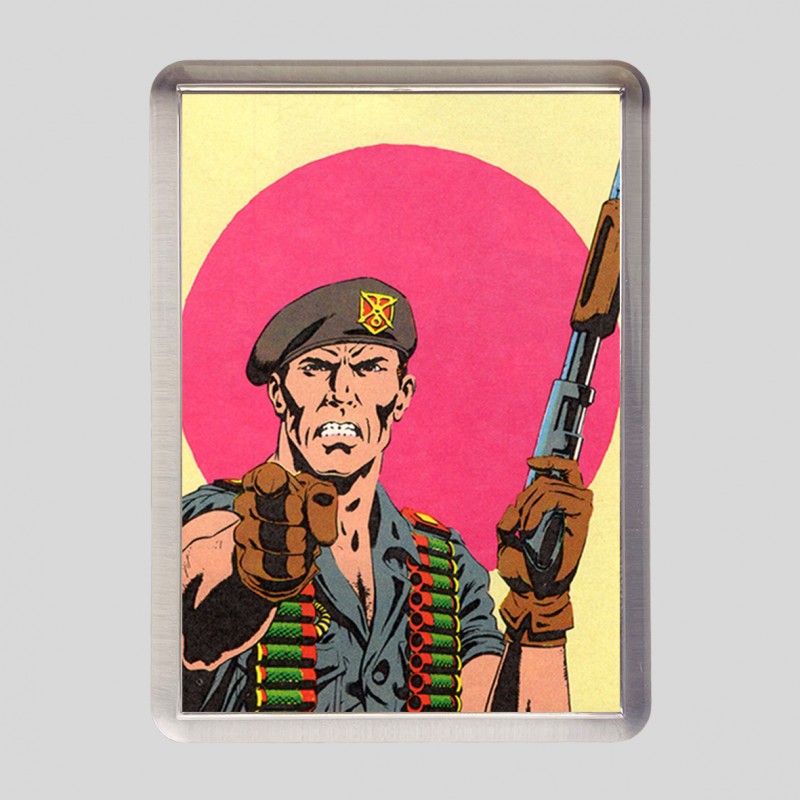 FLINT COMIC ART Fridge Magnet GI Joe Action Force Real American Hero