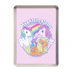 MY LITTLE PONY MLP COMIC ART LOGO PINK 50mm x 35mm Acrylic Fridge Magnet