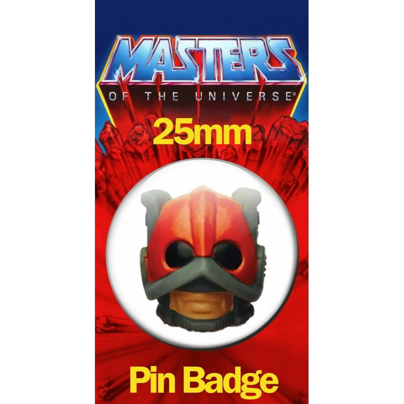 ZODAC HEAD 25mm BADGE He-Man and the Masters of the Universe MOTU Image