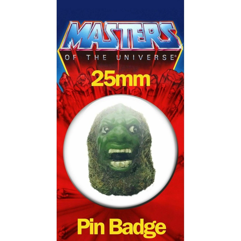 MOSS MAN HEAD 25mm BADGE He-Man and the Masters of the Universe MOTU Image